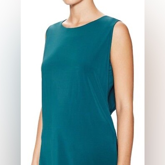 HELMUT LANG Women’s Faint Jersey Sleeveless Top in Siphon Teal Size Small - Picture 13 of 13